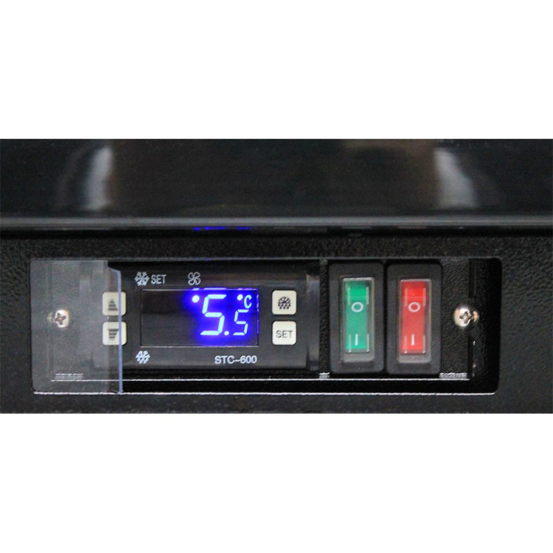 Bar Fridge | Rhino 2 Door | Energy Efficient LG Motor close up view of temperature controls